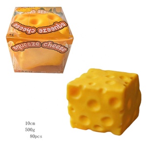 Juguete Blandito Gigante de Galleta con Forma de Queso, Juguetes Antiestrés, Comida y Frutas Blanditas: Melocotón y Fresa - Product Image 4