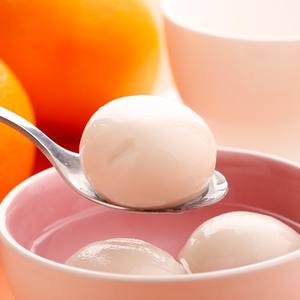 كرات الأرز اللزجة بالتانغيوان بنكهة الخوخ المجمد من سانكوان - حلوى فواكه حلوة في كيس 320 جرام للأطفال والمطاعم - Product Image 1