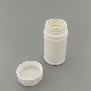 Portatile 110ml bianco pp bocca larga impermeabile cilindrica compressa di vitamina vuota capsula di plastica bottiglia con tappo a vite - Product Image 3