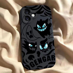 Alla moda simpatico cartone animato Anime Gengar custodia del telefono in Silicone morbido per iPhone 11 16 Pro Max Shell colorato comodo guscio del telefono <span class=keywords><strong>cellulare</strong></span> - Product Image 6