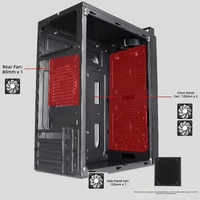 Boîtier PC Micro ATX en maille de haute qualité avec façade en acier SPCC, compatible avec les alimentations ATX, idéal pour le gaming et le bureau, châssis personnalisé, accessoires informatiques