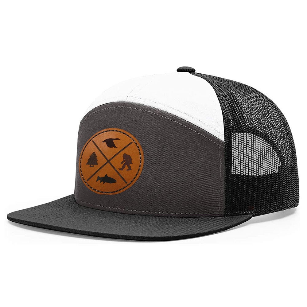 100% Cotton Curved Brim Trucker Baseball Cap White Color