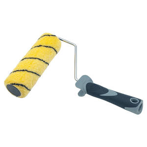 Kuas Cat Dinding DIY OEM Kelas Industri Motif Kulit Harimau Bergaris PP+TPR Gagang Beavertail Dua Warna 7 inci Garansi 3 Tahun Buatan Cina - Product Image 1