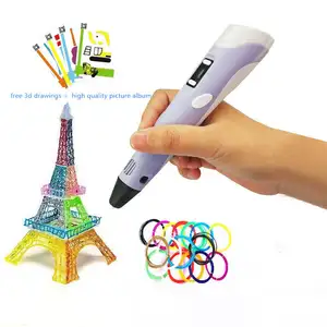 Stylo d'impression 3D couleur personnalisé cadeau pour enfants stylo graffiti peinture en trois dimensions stylo facile à utiliser stylo 3D vente en gros