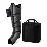 Masseur pieds-cuisses à compression d'air 5 chambres 30-240 mmHg, réglable, rechargeable, sans fil, pour la relaxation à domicile