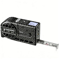 Mètre à ruban laser en acier au carbone de haute qualité avec verrouillage automatique ABS, double unité (im impérial/métrique), mesure de distance laser 60 m.