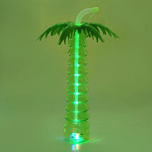 <span class=keywords><strong>Botella</strong></span> de plástico PET para bebidas, árbol de coco con lámpara, <span class=keywords><strong>botella</strong></span> de jugo, taza de árbol de coco luminosa desechable, taza de coco de 500ML - Product Image 6