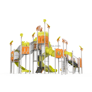 Nouvelle annonce aire de jeux extérieure pour petits enfants toboggans en plastique installations de <span class=keywords><strong>parc</strong></span> d'attractions équipement de jeu en plein air pour enfants - Product Image 6