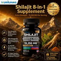 Capsules de Shilajit 60 comprimés Extrait de résine himalayenne pure Stimulant énergétique pour hommes et femmes OEM Étiquette privée