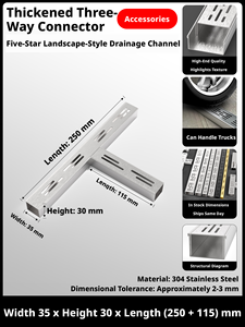 Best-selling 304 stainless steel drain channels, U-channels, and kitchen drain grate accessories - Product Image 3
