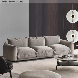 Sofás italianos relax, sofá seccional modular Abric de terciopelo de lujo contemporáneo, juego de sofá Marenco para sala de estar - Product Image 1