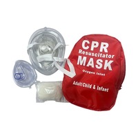 Masque respiratoire portable pour la RCP pour adultes et nourrissons, kit médical d'urgence