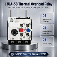 Relais de surcharge thermique miniature J3UA58, interrupteur scellé, protection de moteur basse puissance, contacts en cuivre AC, vis 660V
