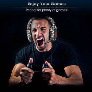 Auriculares de Gaming ONIKUMA K8 Camuflaje con Cable para Jugador de PC Estéreo con Micrófono y Luz LED para PS4, PC, Xbox One y Portátil - Product Image 6