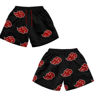 Custom Polyester Drawstring Single Layer Mesh Basketball Shorts Quick Dry Men Sublimation Print an Anime X Gym Mesh Shorts