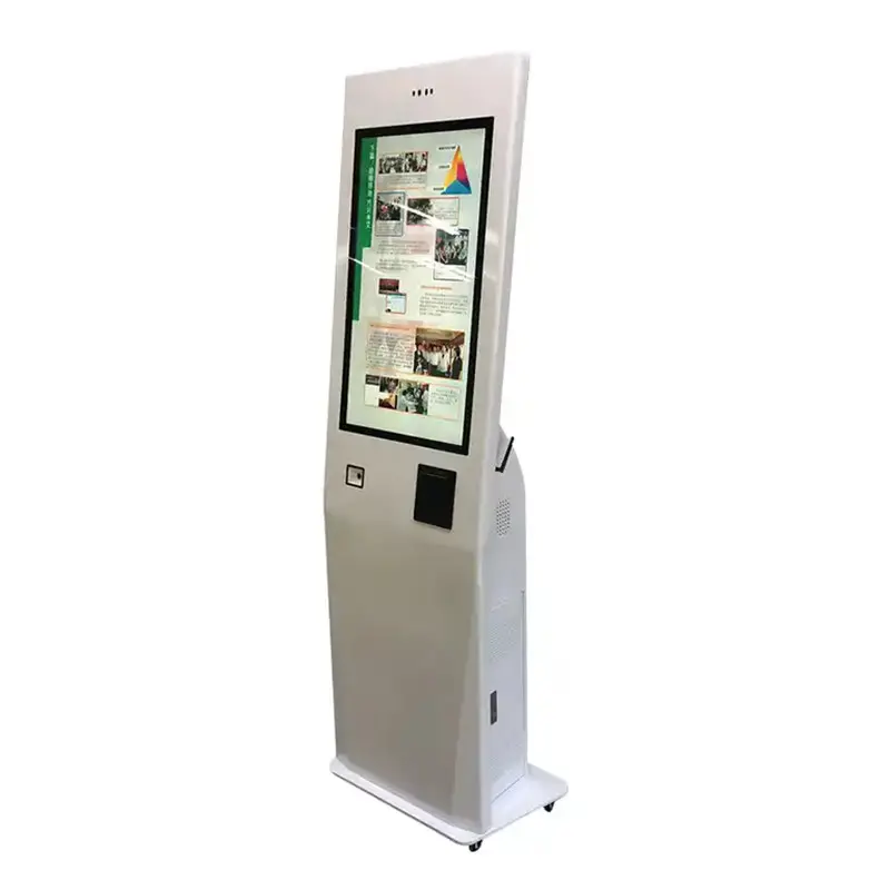 Tek taraflı akıllı dokunmatik ekran fast food akıllı sipariş özelleştirilmiş dokunmatik ekran sipariş ve kendini kontrol makinesi kiosk