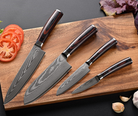 Ensemble de couteaux de cuisine de haute qualité KEENHOPE, 67 couches d'acier Damas VG10, couteau de chef japonais, manche en bois Pakka coloré