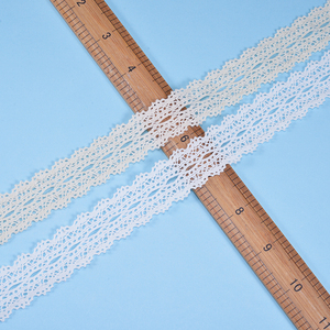 Elegante Nastro in Pizzo di Cotone <span class=keywords><strong>all</strong></span>'<span class=keywords><strong>Uncinetto</strong></span>, Larghezza 2,5 cm, Stile Vintage, Bordo Bianco per Abiti e Scarpe - Product Image 2