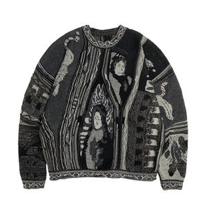 Ottoknit <span class=keywords><strong>Coogi</strong></span>风格毛衣-90年代复古拼色<span class=keywords><strong>Coogi</strong></span>毛衣针织，男士图案大胆 - Product Image 2