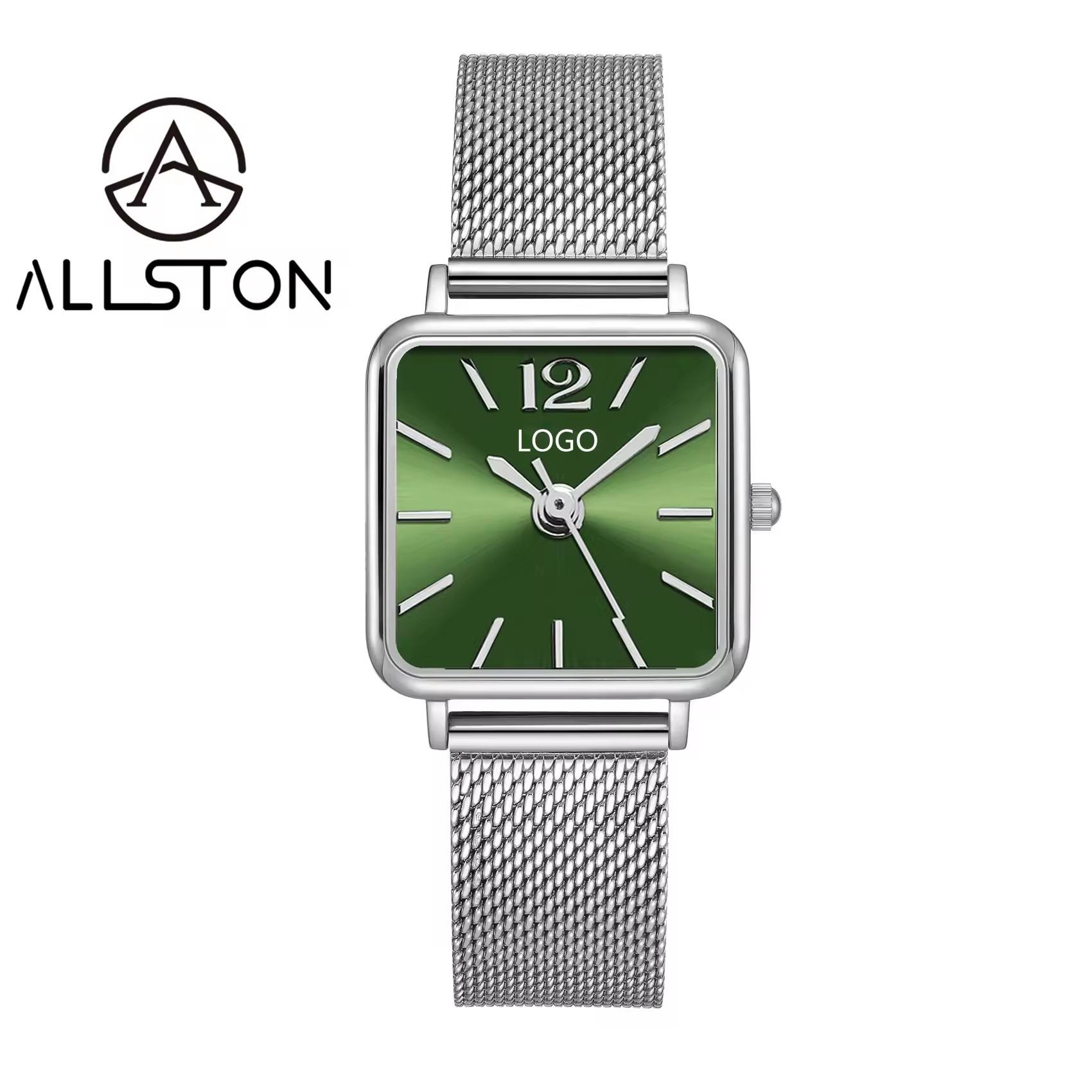 Silver Case+Green Sunshine Dial 06