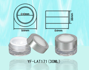 กระปุกพลาสติกใส่ครีมบำรุงผิวหน้าทรงกลมขนาด50กรัม - Product Image 1