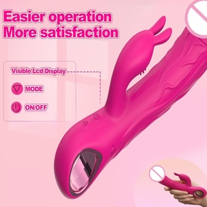 Volwassenen Elektrische Dildo Vibrator 10 Frequenties USB Oplaadbaar Waterdicht ABS+Silicone Konijn Massager Stimulatie <span class=keywords><strong>Vagina</strong></span> - Product Image 3