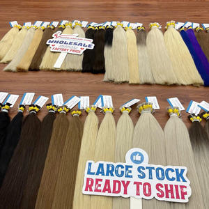 VENTE OFF 50%: Couleur en vrac cheveux naturels raides de haute qualité couleurs complètes et longueurs en stock extension de cheveux humains vietnamiens - Product Image 4