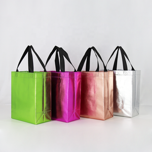Bolso de mano metálico holográfico respetuoso con el medio ambiente con logotipo personalizado para compras al <span class=keywords><strong>por</strong></span> mayor - Product Image 6