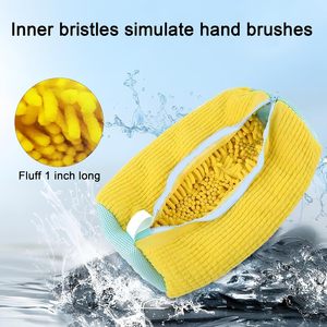 Sac de lavage portable en chenille et maille pour chaussures, résistant aux déchirures, pour machine à laver - Product Image 5