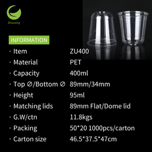 Gobelets jetables en <span class=keywords><strong>PET</strong></span> de qualité alimentaire pour thé au lait et boissons froides avec couvercles et pailles – Gobelets en plastique pratiques à fond rond en U pour personnalisation - Product Image 4