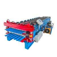 Ligne de formage à rouleaux à double couche pour tôles de toiture en acier métallique
