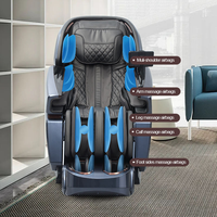 Fauteuil de massage électrique à gravité zéro Bluetooth, massage complet du corps, étirement automatique, cuir PU de luxe, fonctionnalités intelligentes