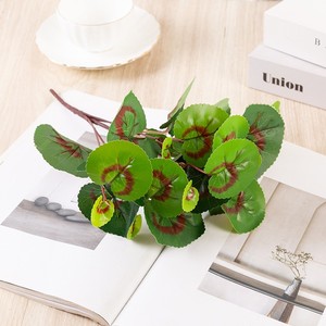 Lá Begonia Cây Mô Phỏng Trang Trí Hàng Rào Ngoài Trời Lá Cây Xanh Nhỏ Bán Sỉ - Product Image 1