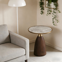 Table basse moderne en métal de luxe léger avec plateau en ardoise pour salon, petite table d'appoint pour appartement