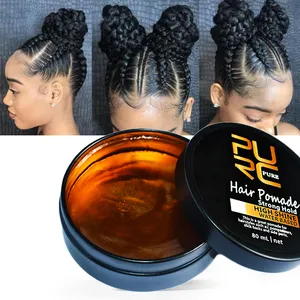 Private label water based strong hold hair pomade hair styling gel edge control