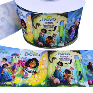 <span class=keywords><strong>Encanto</strong></span> Series/ Boca vente en gros 75mm ruban imprimé par transfert de chaleur 7.5cm pour la décoration de fête des arcs de cheveux et ruban de boîtes décorées - Product Image 3