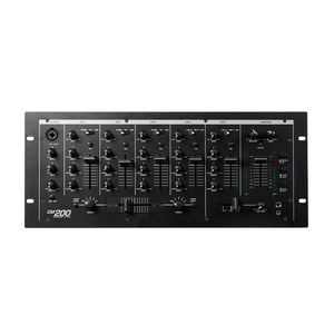 Console de mixage <span class=keywords><strong>DJ</strong></span> professionnelle CM-<span class=keywords><strong>200</strong></span> à 5 canaux avec égaliseur 3 bandes, crossfader et entrée micro pour les performances en direct sur scène de club - Product Image 1