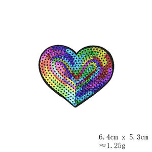 <span class=keywords><strong>Pas</strong></span> <span class=keywords><strong>cher</strong></span> Coloré Faible MOQ Coeur Amour Or Argent Étoile Paillettes Patches Personnalisé 3D Paillettes Appliques pour Vêtements Chapeau Sac - Product Image 6