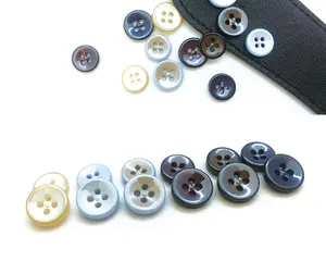 Sewing Existing Fancy Men's Custom Engraved Logo Polo Shirt Resin Polyester Plastic Buttons For clothes Children