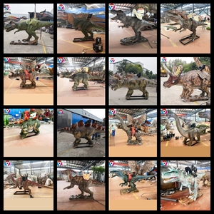 Tùy chỉnh hoạt hình đi bộ Triceratops Trex giải trí khủng long cưỡi Máy khủng long đi xe điện trên khủng long tương tác - Product Image 6