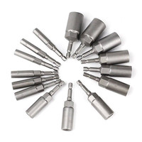 Kit de tournevis magnétique à embout hexagonal de 17x65 mm 1/4 pouces pour perceuse électrique