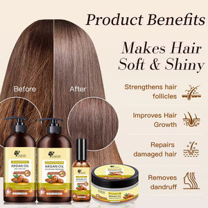 Kit de Soins Capillaires Professionnels Personnalisable avec Logo, Sans Sulfate, <span class=keywords><strong>Anti</strong></span>-<span class=keywords><strong>Pelliculaire</strong></span> et <span class=keywords><strong>Anti</strong></span>-Démangeaisons, au Collagène, à l'Huile d'Argan et de Tea Tree, Shampoing et Après-Shampoing - Product Image 5