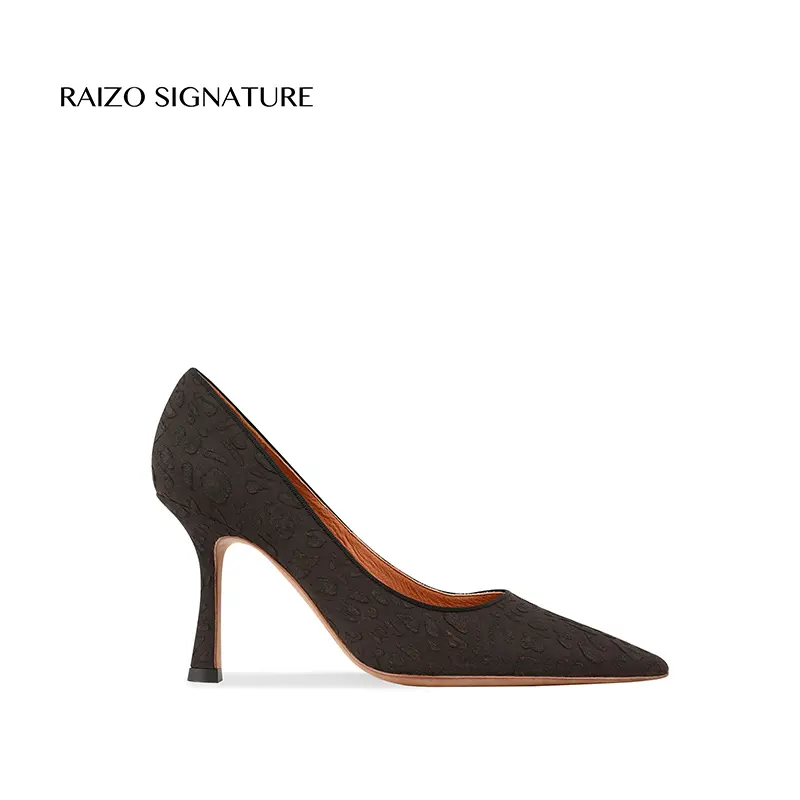 Raizo, персонализированная обработка, кантонские марлевые туфли с острым носком на высоком каблуке, обувь для женщин, свадебные туфли-лодочки