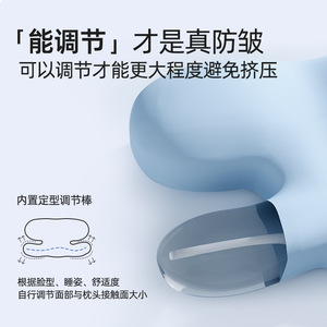 Oreiller de soutien cervical papillon, fermeté moyenne, gris, rose, bleu, pour dormeurs latéraux, pour adultes, usage en chambre - Product Image 5