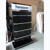 Support d'affichage au sol en métal pour chaussettes