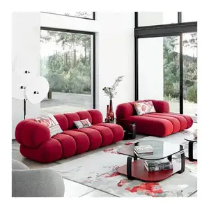 US Wohnzimmer Modernes Chesterfield Sofa Tufted Velvet Sofa Set Möbel Sofa im amerikanischen Stil