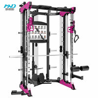 Meilleure Vente : Appareil de Musculation Multifonctionnel Smith Machine pour la Maison, en Bois et Acier, Unisexe, 1 Ensemble MND, Garantie 5 Ans