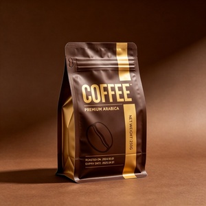 OEM Recyclable Mono PE Coffee <b>Bags</b> Bulk Manufacturer With Valve And Resealable Zipper For Wholesale Coffee Beans Packaging - Product Image 2