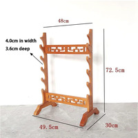 Épée Présentoir Épées Rack Arme Stand 5-12 Niveau Debout Affichage Arme Flûte Racks Arts Martiaux Épée Stand
