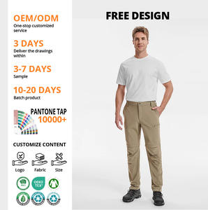 Celana Cargo Pria Model Convertible Multi-Kantong Anti Air Cepat Kering Ringan Bernapas Bahan Softshell - Product Image 2